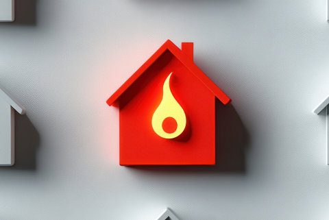 House fire icon